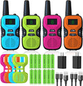 Walkie Talkies para Kids Rechargeable 4 Pack - Outdoor Hiking Camping Toys