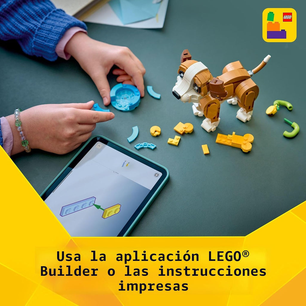 LEGO Creator 3 en 1 Cute Animals: Juguetón Cachorro Perro 31382