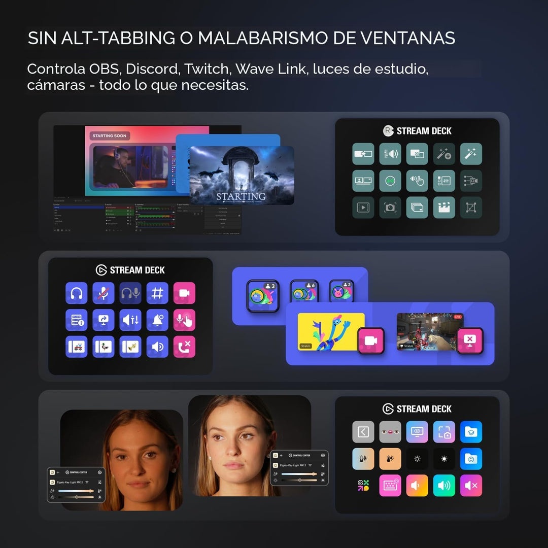 Elgato Stream Deck MK.2 \u2013 Controlador de estudio, 15 teclas ma...