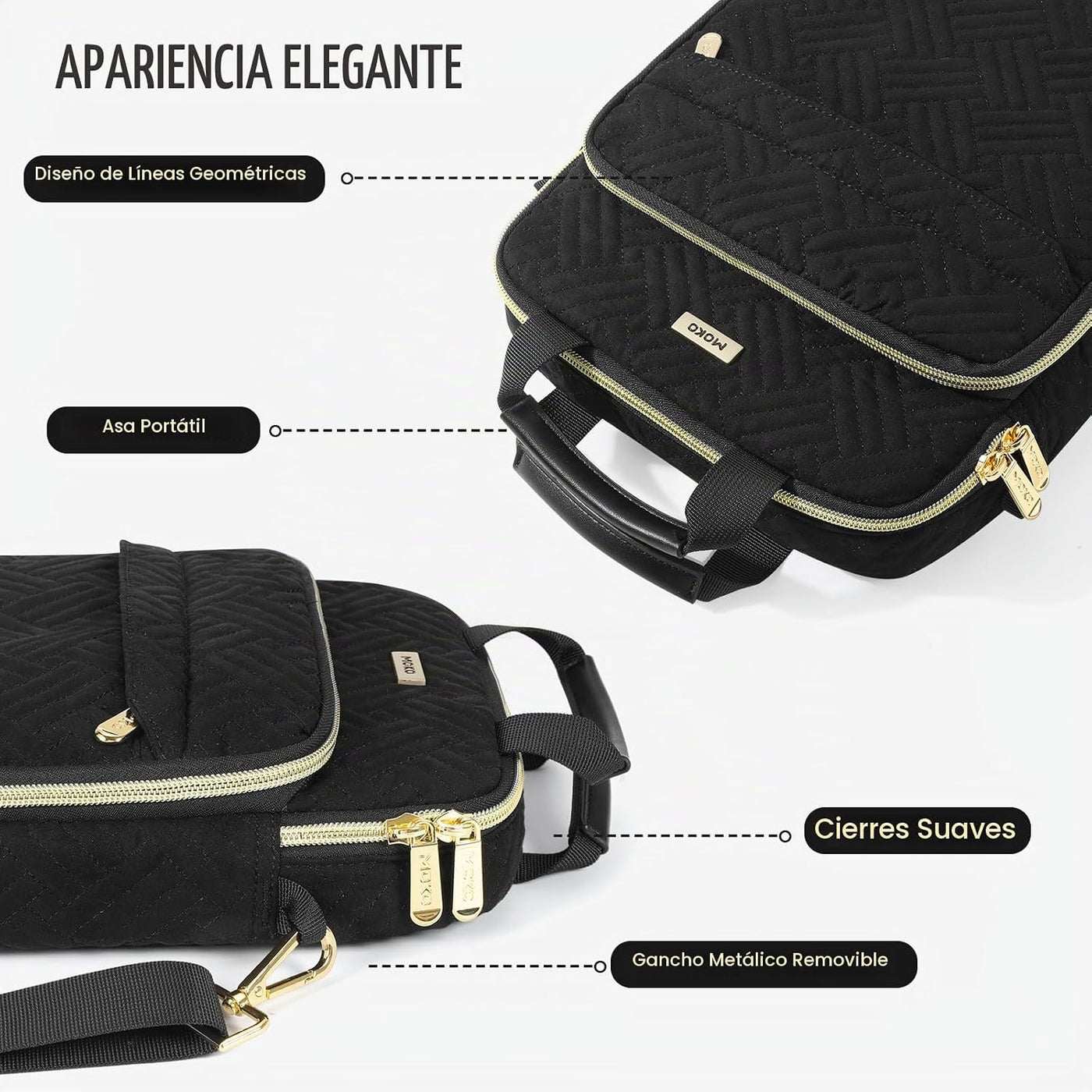 MoKo Funda acolchada para laptop de 15 pulgadas para MacBook Air de...