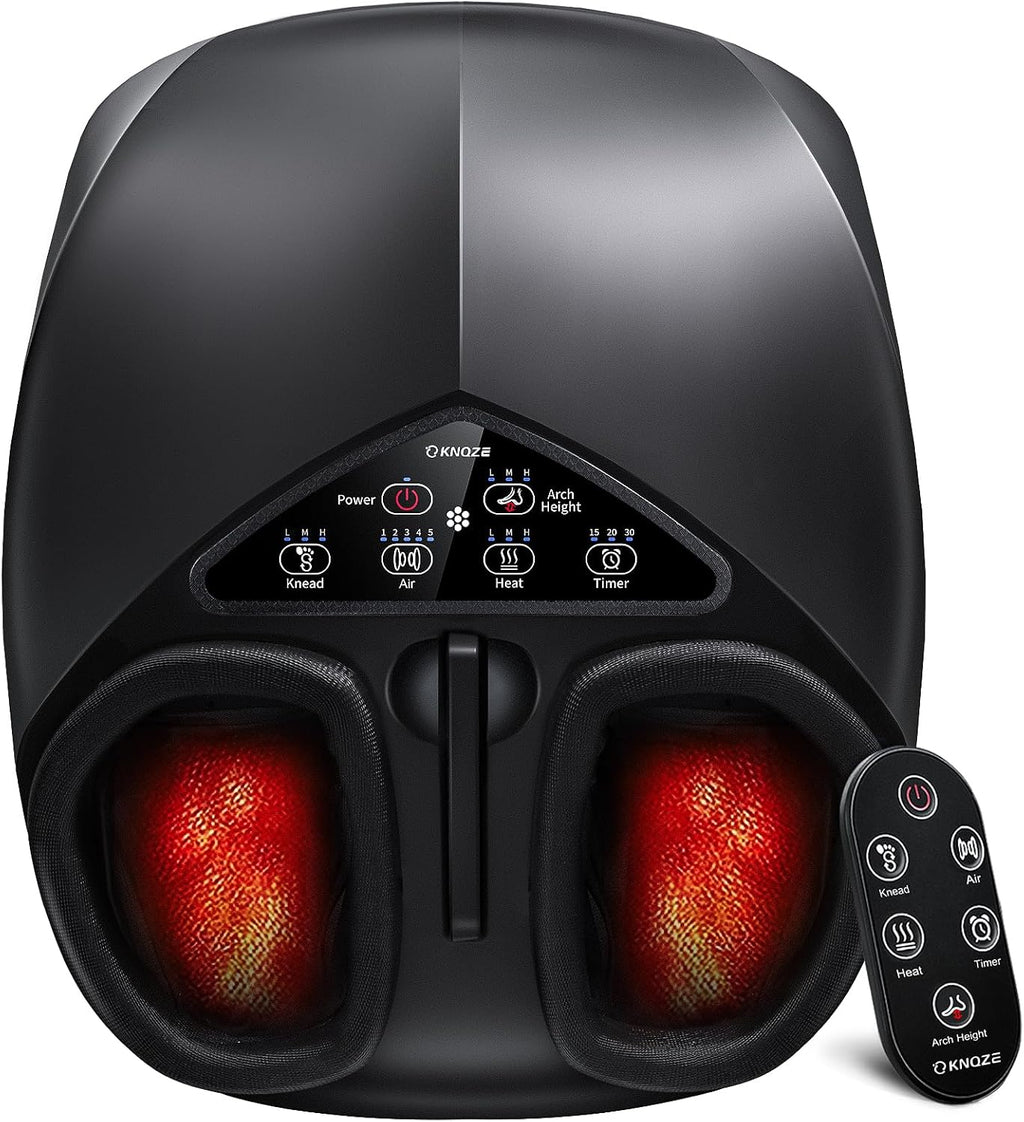 KNQZE Masajeador de pies Shiatsu con calor, diseño de masaje de elevación