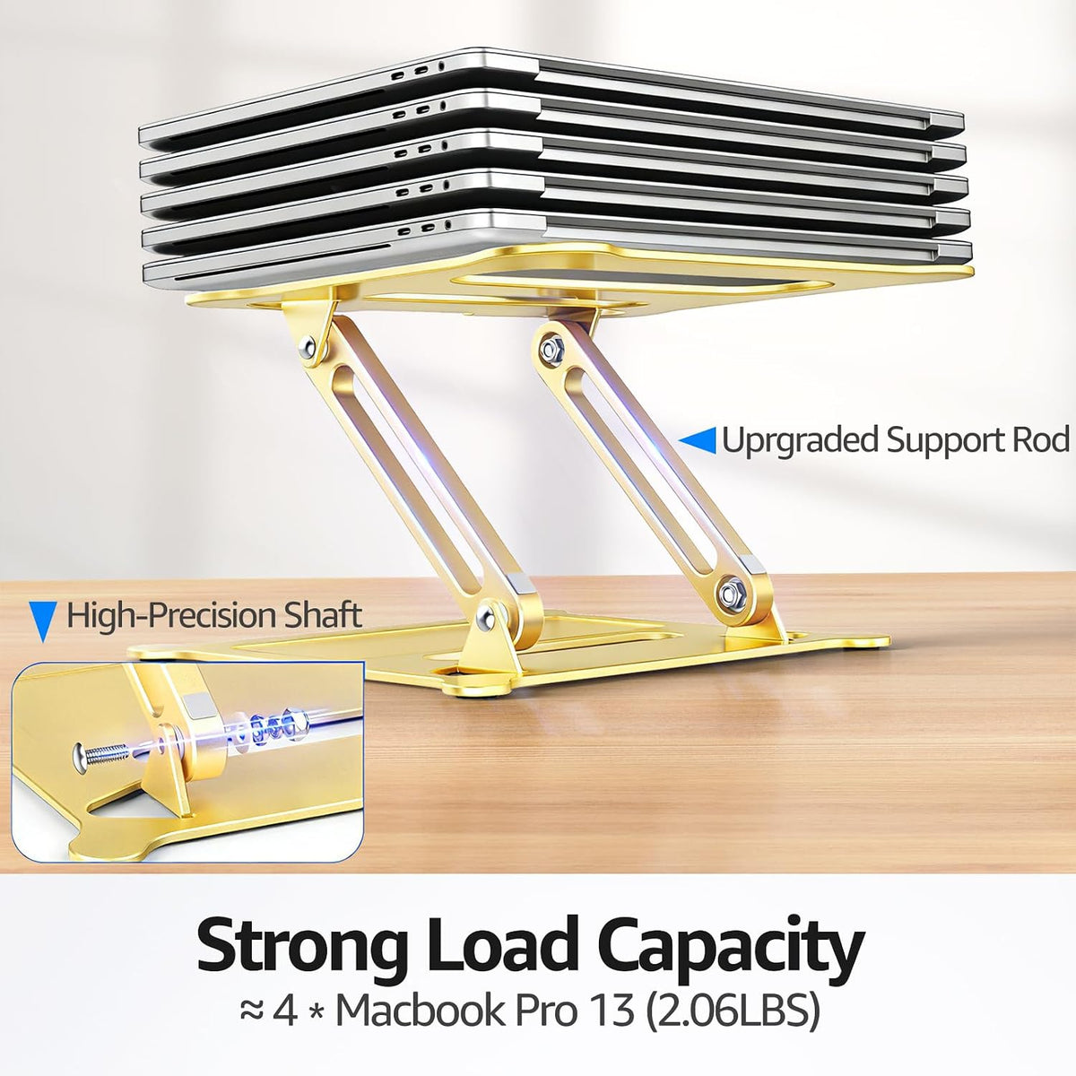 Urmust Soporte ajustable para laptop, soporte para computadora port...
