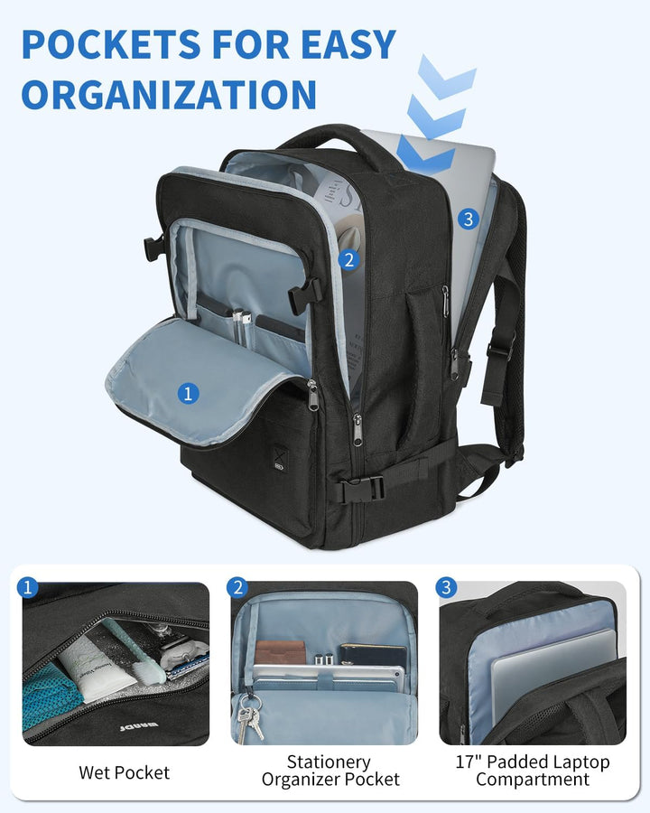 WANDF Mochila de viaje para Spirit Airlines bolsa de artículos pers...