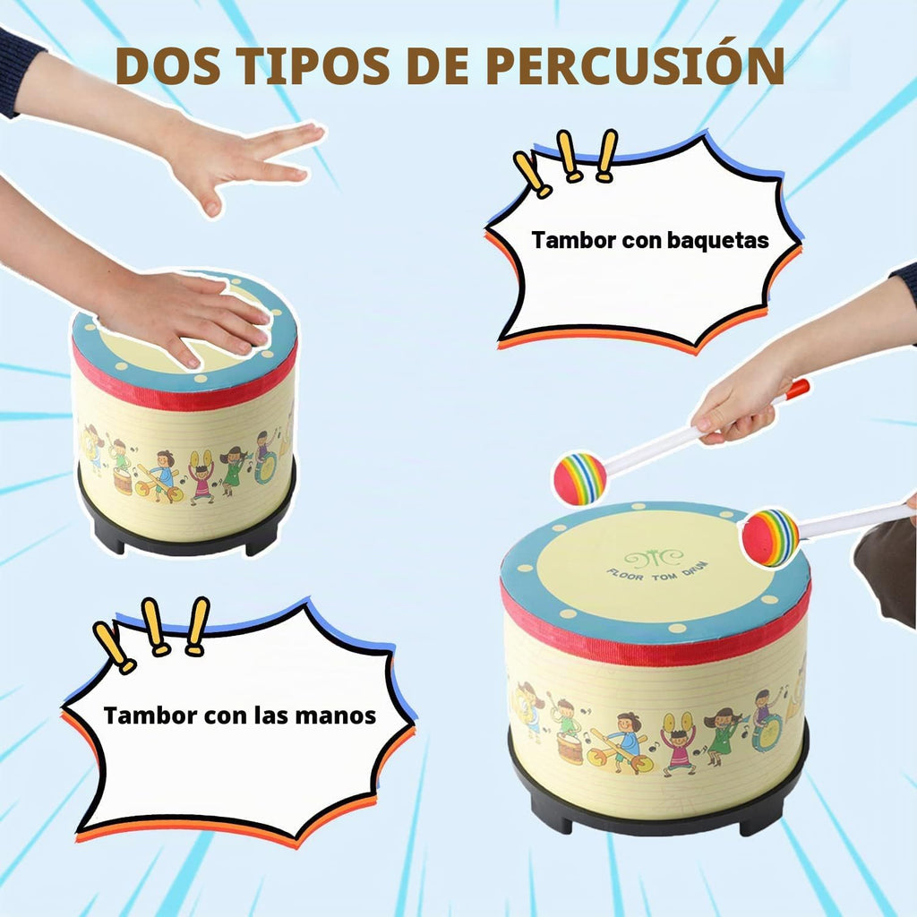 Tambor Tom de piso para niños