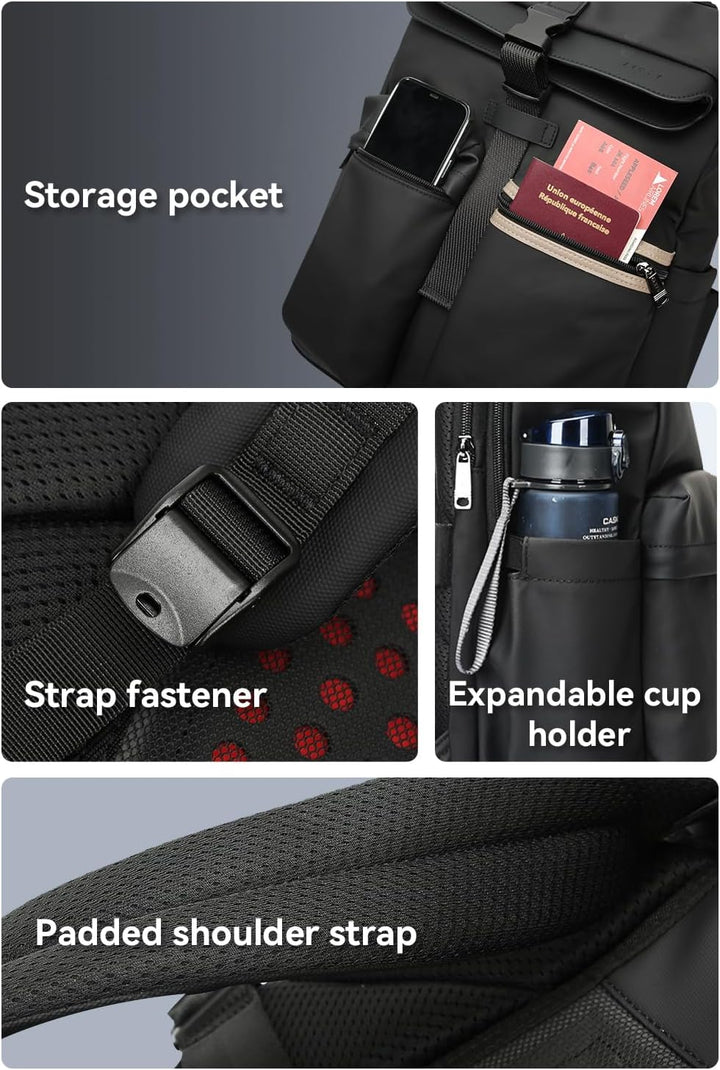 BOPai Mochila para laptop para el trabajo, se adapta a portátiles d...