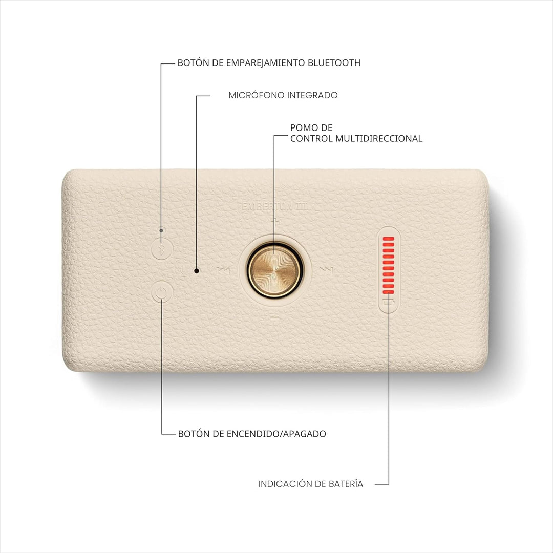 Marshall Emberton III Altavoz Bluetooth Portátil - Diseño Resistent...