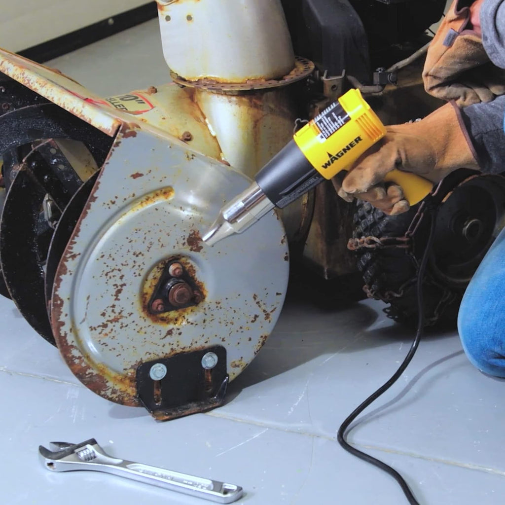 Wagner Spraytech 2417344 HT1000 Kit de pistola de calor, 3 boquillas incluidas, 2 ajustes de temperatura de 750 °F y 1000 °F, ideal para envoltura retráctil, ablandar pintura, doblar tubos de plástico