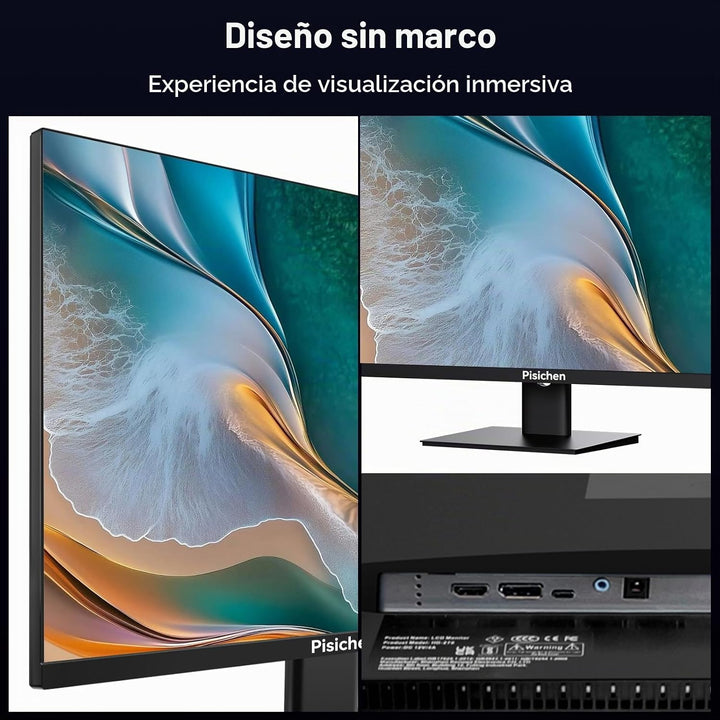Pisichen Monitor de pantalla táctil 2K 144Hz 23.8 pulgadas QHD 2560...