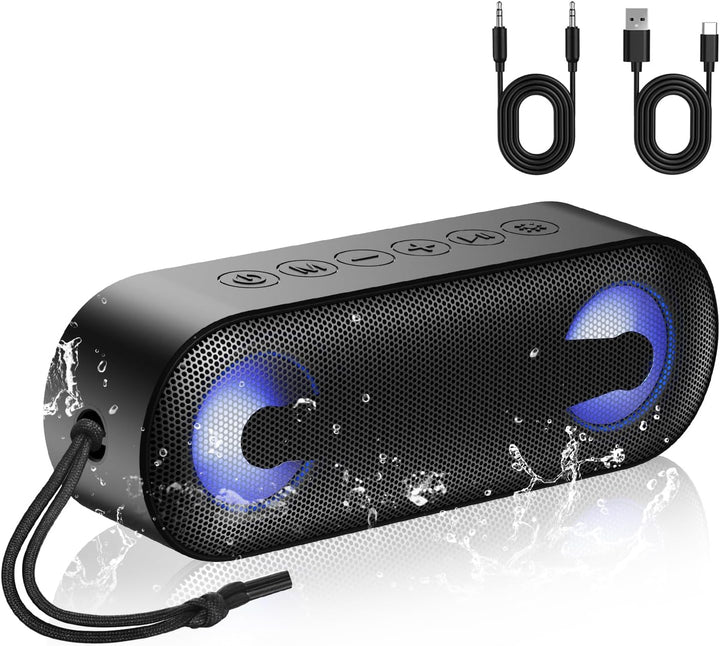 IKT Altavoz Bluetooth portátil con luces x días festivos\/rellenos...