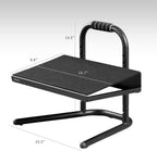 Lámpara VIVO Reposapiés ergonómico ajustable en altura con plataforma de alivio, taburete elevado para estación de trabajo cómoda de sentarse a pararse, superficie antideslizante, portátil, para uso en casa
