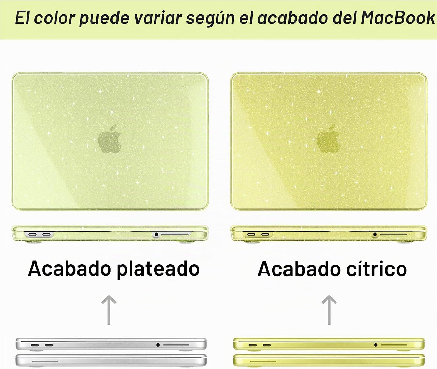 MEEgoodo Funda con purpurina para MacBook Neo de 13 pulgadas versió...