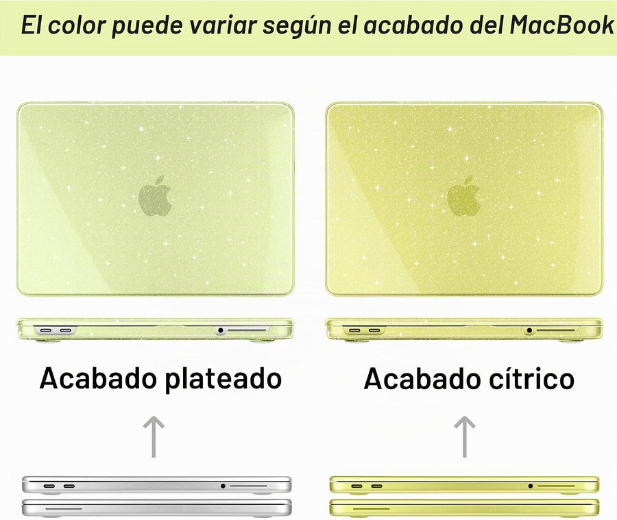 MEEgoodo Funda con purpurina para MacBook Neo de 13 pulgadas versió...