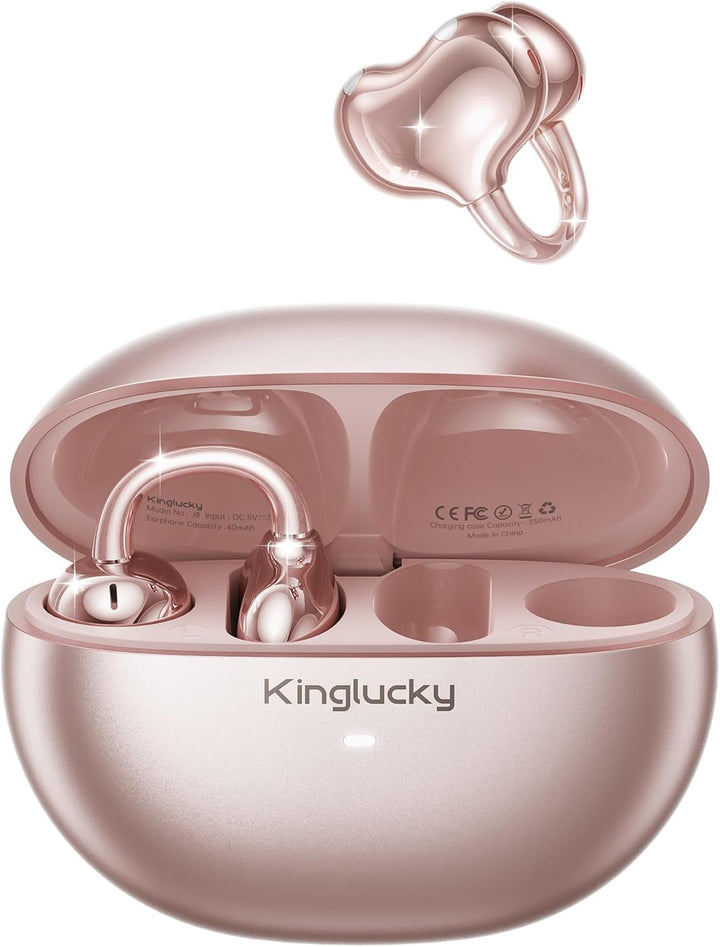 Kinglucky Auriculares de clip mejorados, ajuste cómodo y sonido cri...