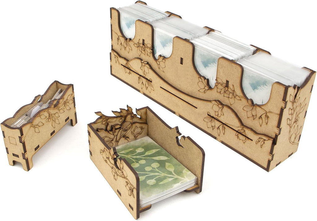 Organizador TowerRex para Juego de Mesa Wingspan y Expansión Europea, Expansión Oceanía, Inserción de Almacenamiento, No para Asia