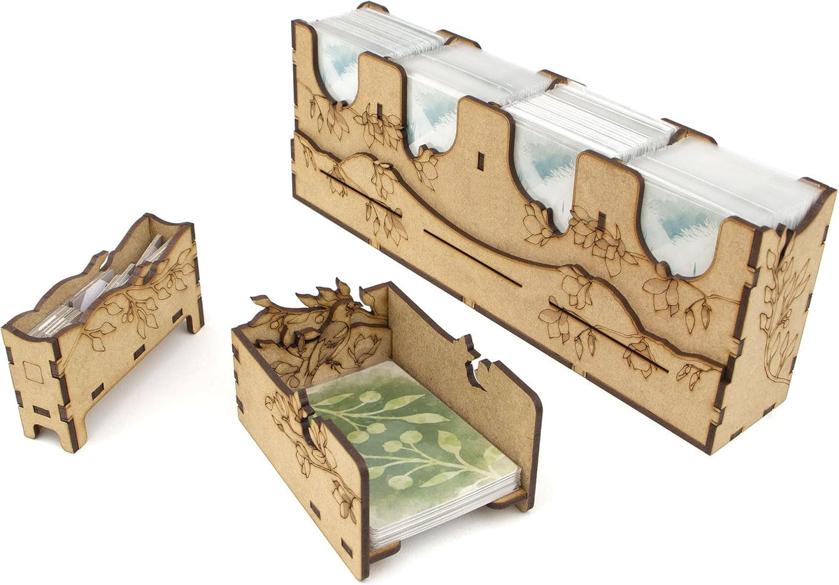 Organizador TowerRex para Juego de Mesa Wingspan y Expansión Europea, Expansión Oceanía, Inserción de Almacenamiento, No para Asia