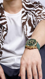 NAVIFORCE Relojes militares digitales para hombre, reloj analógico de cuarzo, resistente al agua, deportivo, multifuncional, correa de cuero, reloj de pulsera