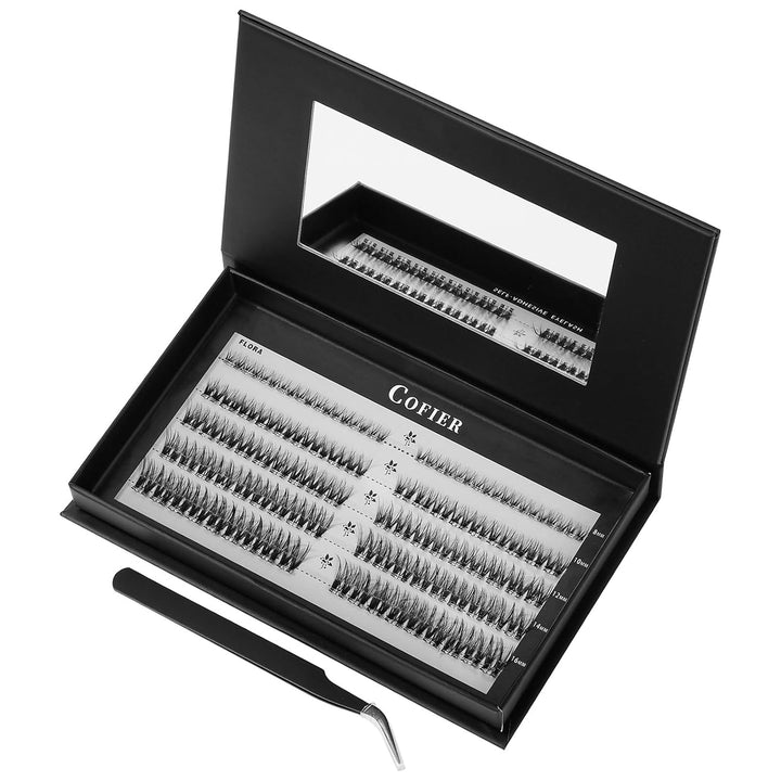 Kit de racimos de pestañas Wispy sin pegamento, 90 piezas de racimo...