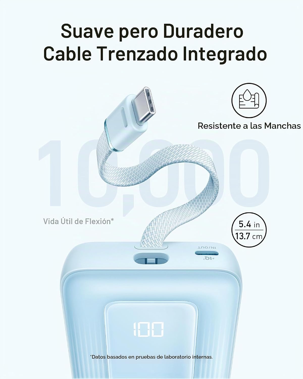 Anker Cable [paquete de 2, 3 pies] Zolo Power Bank, cargador portát...