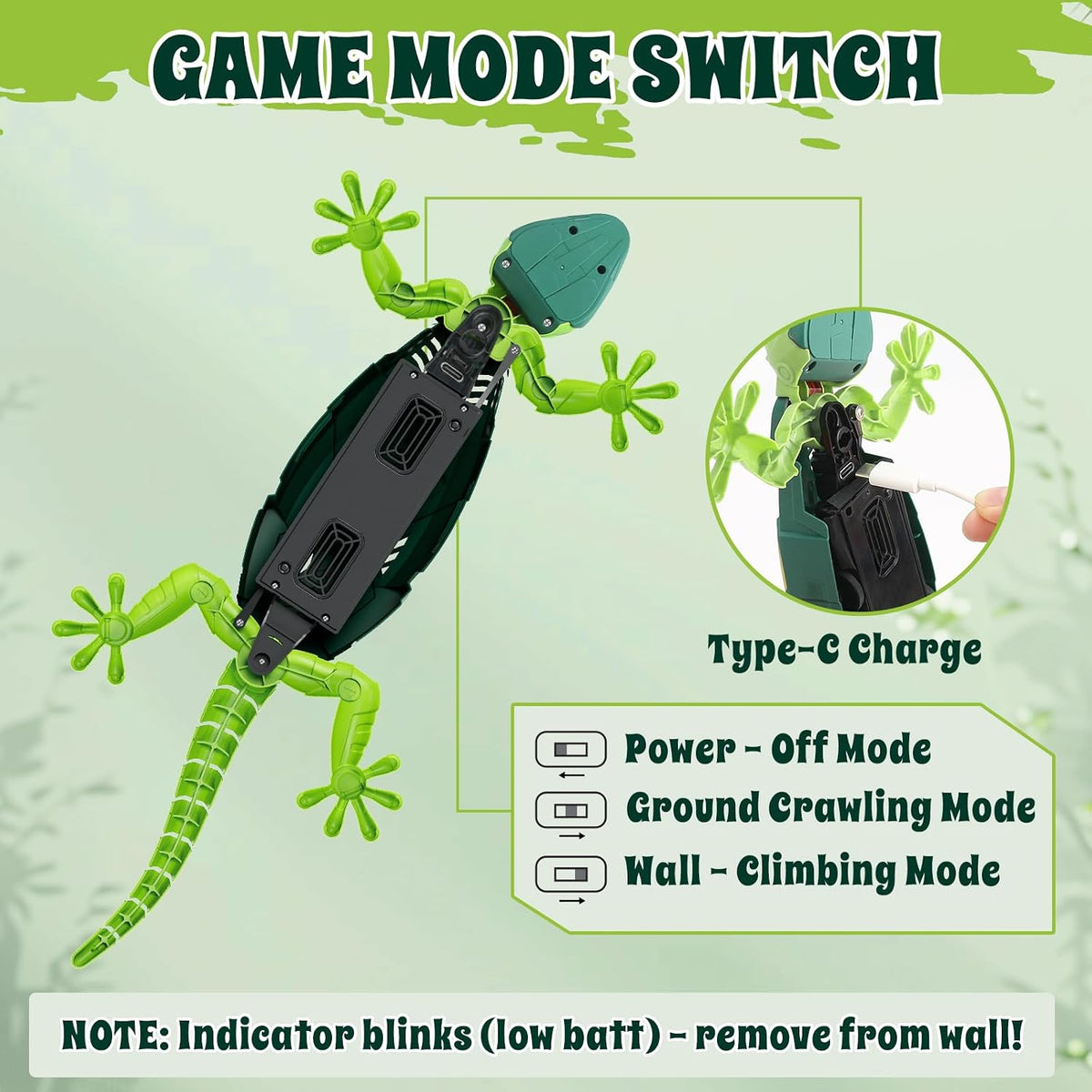 Wall Crawler Gecko, robot recargable de control remoto juguetes