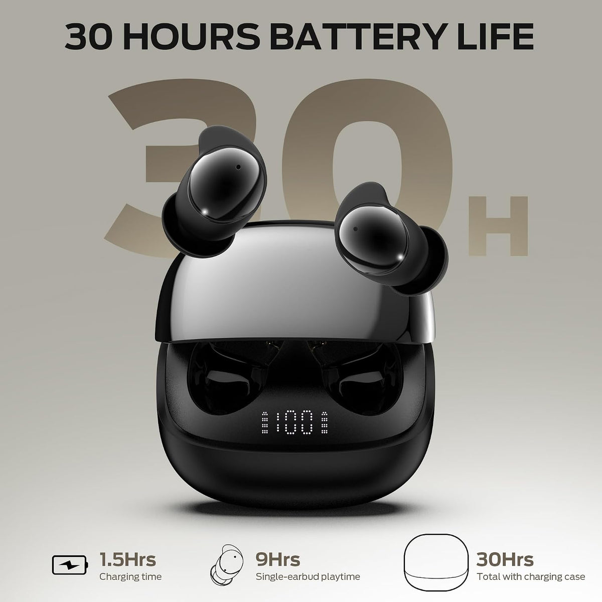 Oraolo Sleep Ear200, auriculares intrauditivos inalámbricos Bluetooth 6.0, auriculares para dormir con ANC, auriculares con cancelación activa de ruido, tiempo de reproducción de 8 a 10 horas