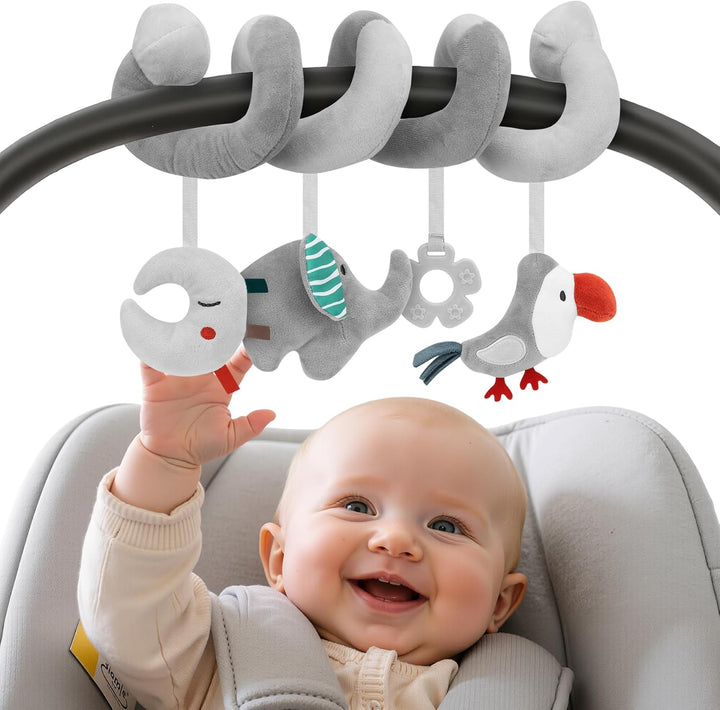FPVERA Juguetes de asiento de coche para bebés de 0 a 6 meses: Jugu...