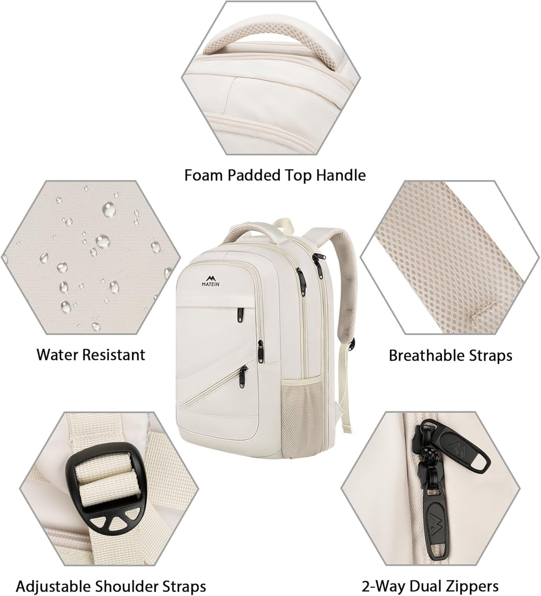 MATEIN - Morral extra grande para mujeres, de 18 pulgadas, compatib...