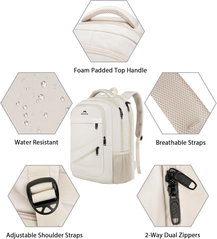 MATEIN - Morral extra grande para mujeres, de 18 pulgadas, compatib...