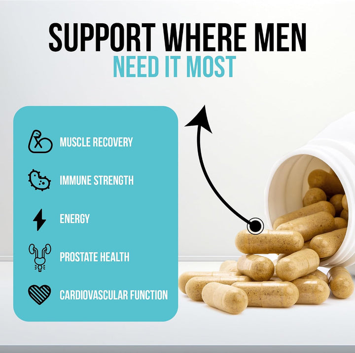 Wound Care Plus - Multivitamínico para hombre, mezcla integral de v...