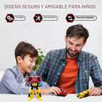 QUANTUM HEROES DINOSTER Juguetes transformadores, robot transformador 2 en 1 Raptor Tron