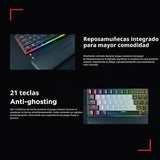 Rampage Plower K60 Teclado mecánico para juegos \u2013 62 teclas, r...
