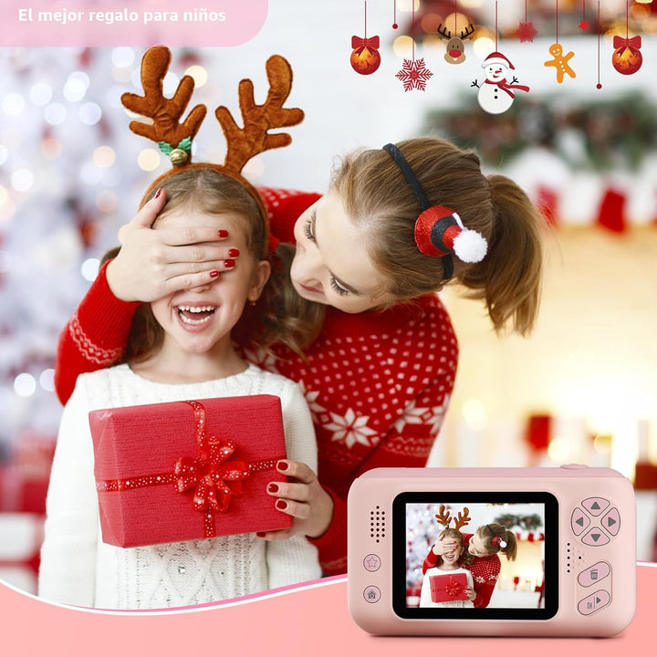 Makolle Cámara de selfie infantil de video digital HD, regalo de cu...