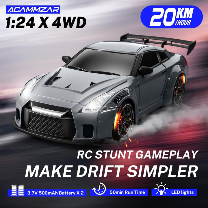ACAMMZAR Auto de deriva a control remoto 1:24 para niños, 20 KM\/H...