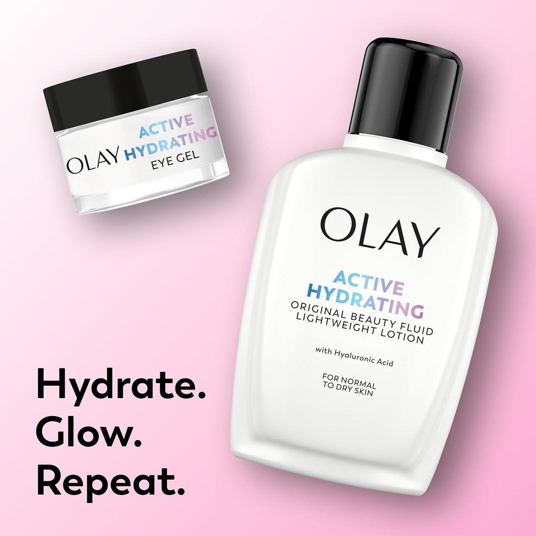 Olay Hidratante Facial, Loción Fluida de Belleza Hidratante Activa,...