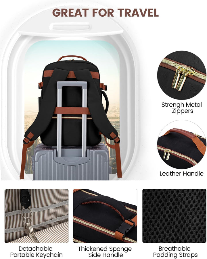 LOVEVOOK Mochila de equipaje de mano artículo personal bolsa de via...