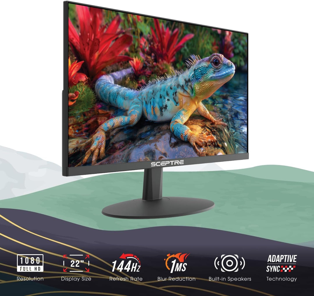 Sceptre Nuevo monitor para juegos de 22 pulgadas, FHD 1080p, hasta...