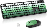 SQMD Combo de teclado y ratón inalámbricos, teclado de máquina de e...