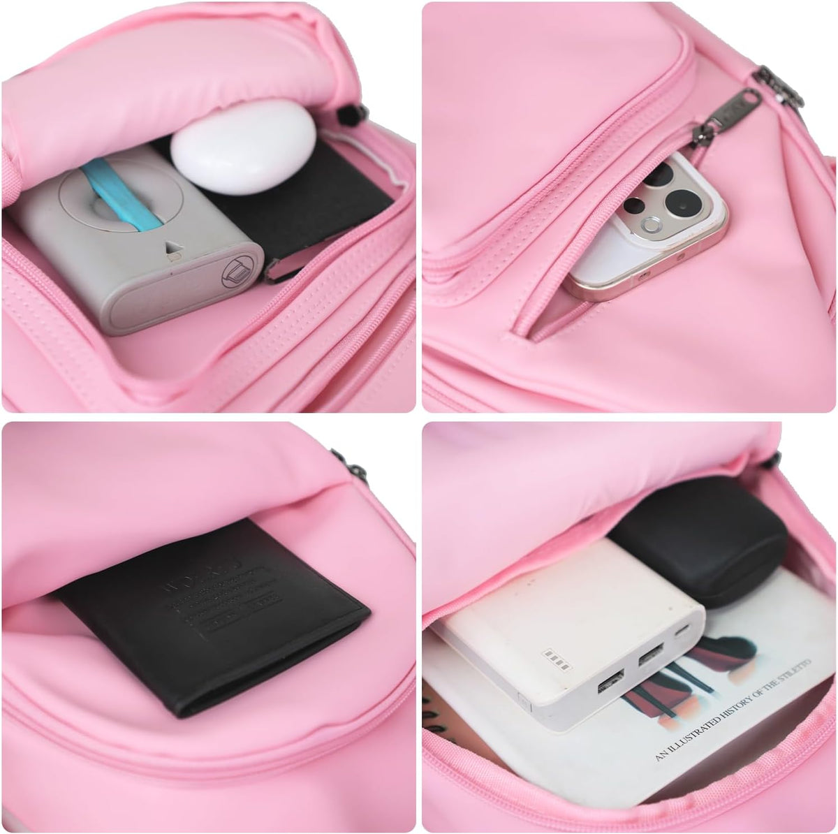 Bandolera cruzada con cable USB para senderismo, acampar y viajes al aire libre, para mujeres y hombres