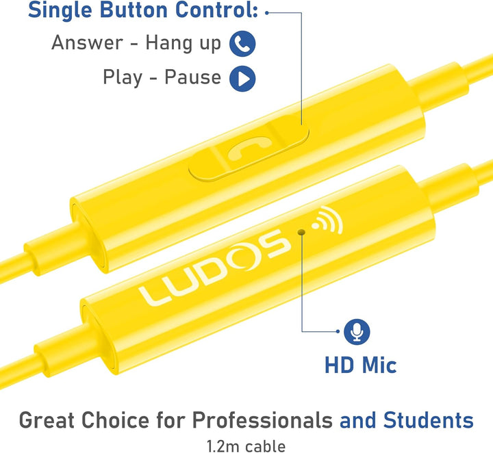LUDOS OMNITONE Auriculares USB C para iPhone 16 15 Pro Max Plus iPa...