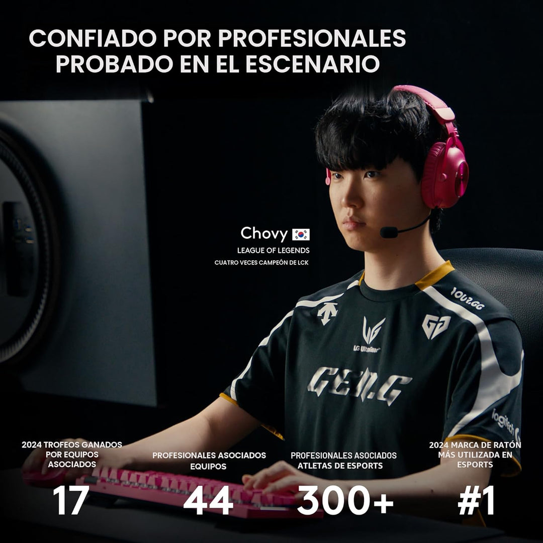 Logitech G PRO X Superlight 2 Ratón inalámbrico para juegos, 60g Pr...
