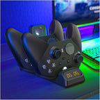 Cargador de doble controlador para Switch 2 Pro, Switch Pro, PS5 y Xbox