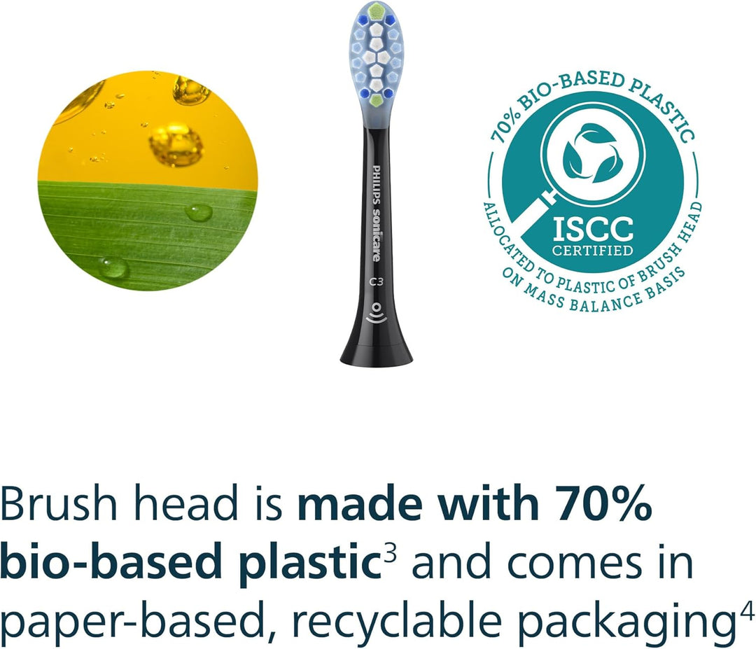 Philips Sonicare C3 Two-in-One - Cabezales de cepillo de dientes el...