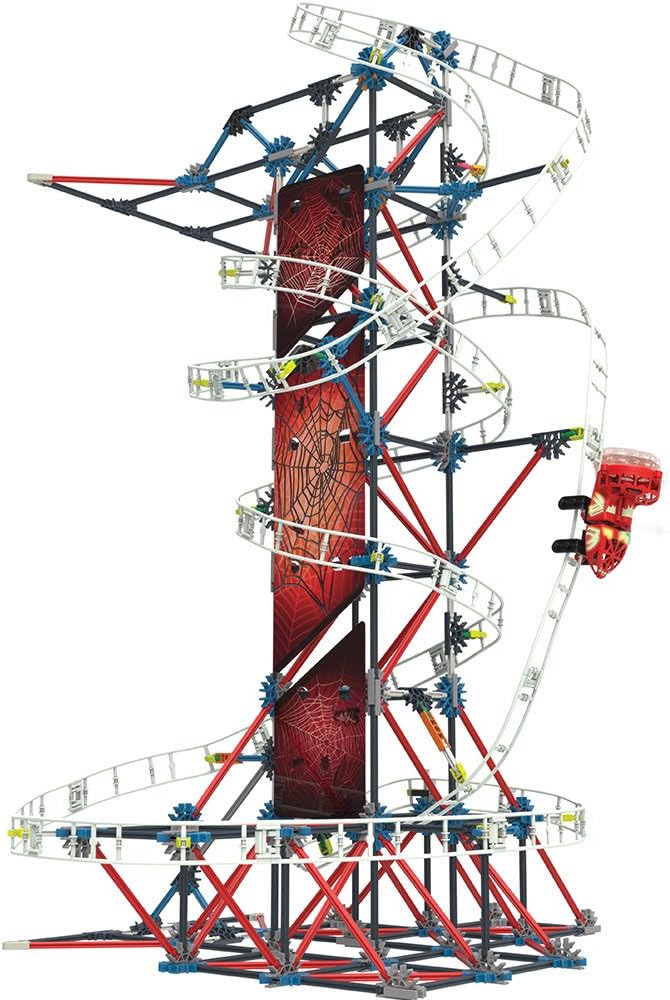 K'NEX Thrill Rides - Juego de construcción de montaña rusa Web Weaver, 439 piezas, a partir de 9 años, juguete educativo de construcción, multicolor