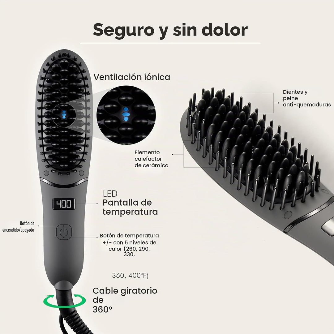 Aberlite Pocket - Plancha compacta para barba para hombre, tecnolog...