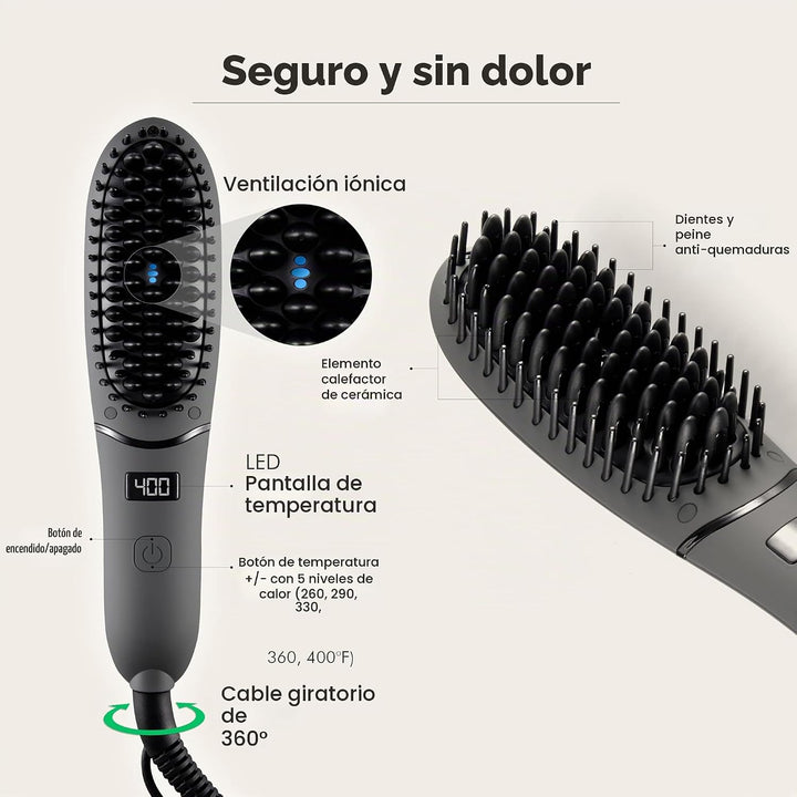 Aberlite Pocket - Plancha compacta para barba para hombre, tecnolog...