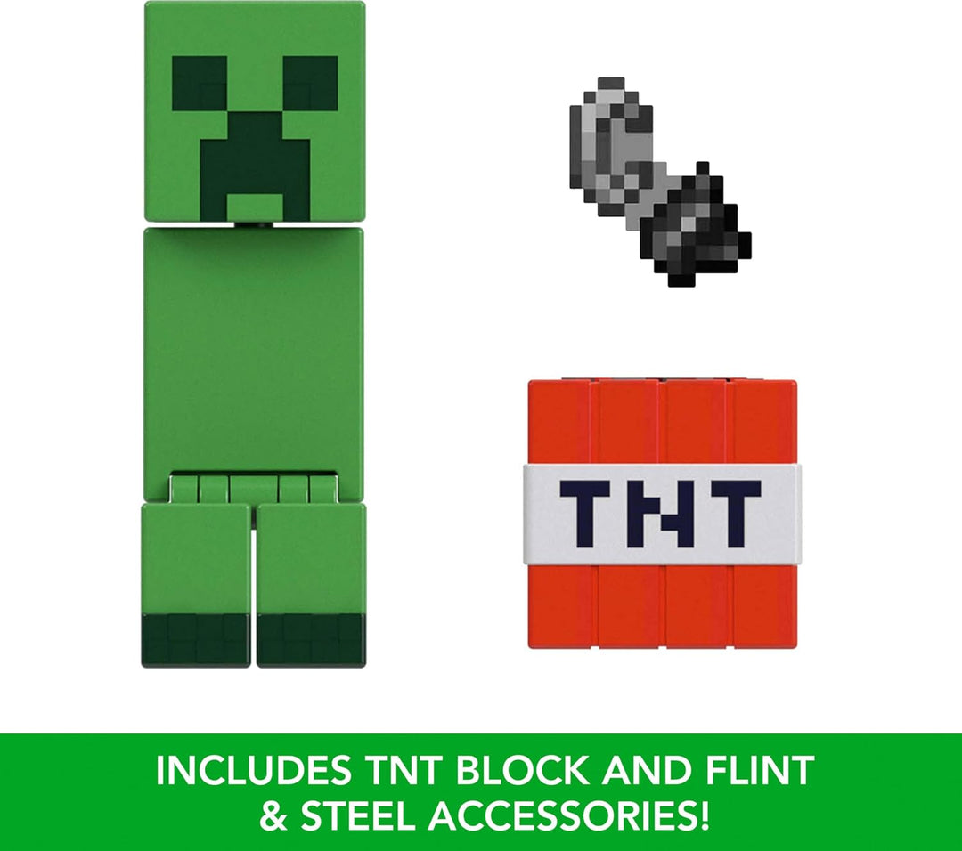 Mattel Minecraft Figura de acción y accesorios Paquete de 2 con Cre...