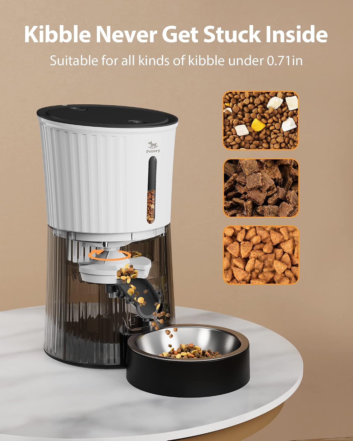 Alimentador automático para gatos con temporizador - Dispensador de