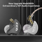 CCA CRA - Auriculares intraurales, diafragma ultrafino, Negro, 2-Sin micrófono