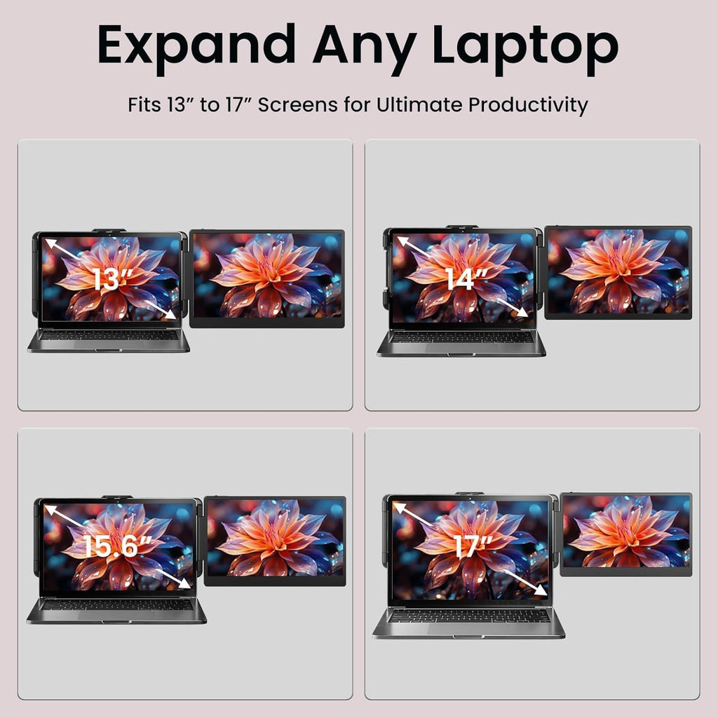 Extensor de pantalla para laptop, monitor de computadora portátil F...