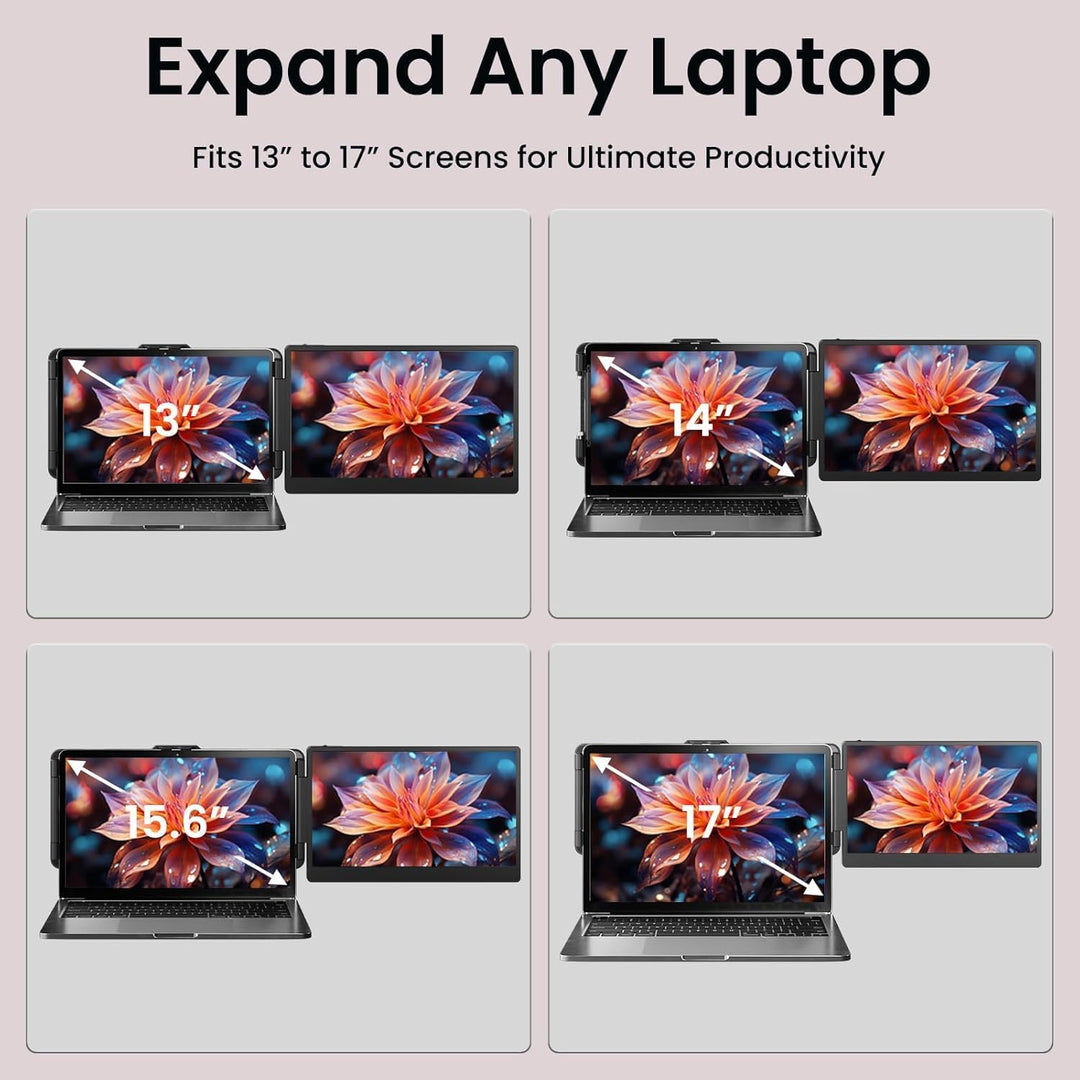 Extensor de pantalla para laptop, monitor de computadora portátil F...
