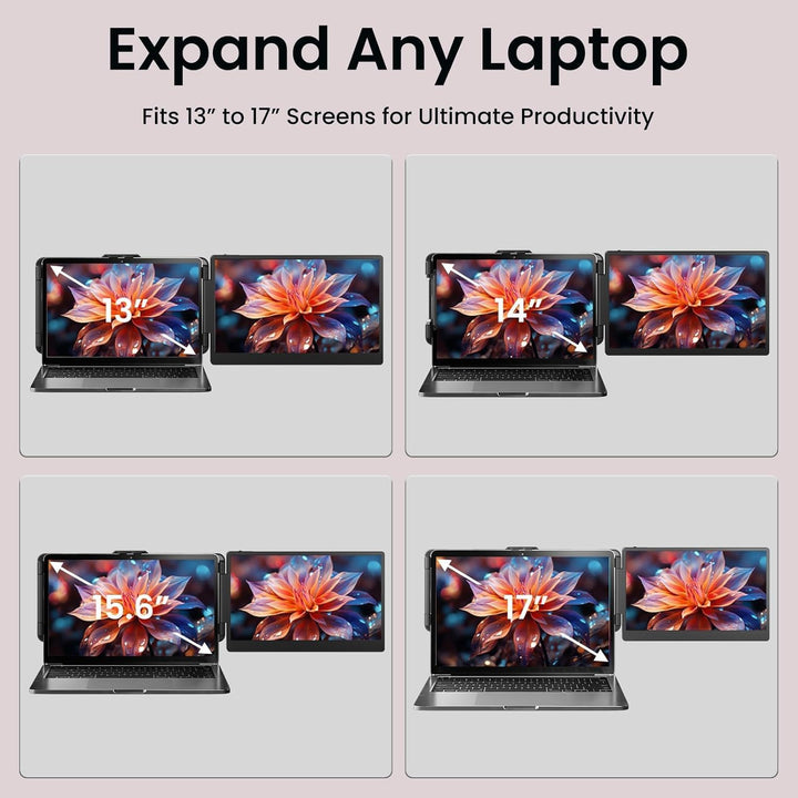 Extensor de pantalla para laptop, monitor de computadora portátil F...
